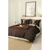 Nevresim Takımı Çift Kişilik Pamuklu Saten Kumaş 6 Parça 3D Dijital Baskı Duvet Cover Set Model No:76