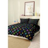 Nevresim Takımı Çift Kişilik Pamuklu Saten Kumaş 6 Parça 3D Dijital Baskı Duvet Cover Set Model No:81