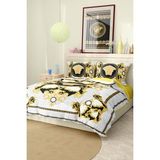 Nevresim Takımı Çift Kişilik Pamuklu Saten Kumaş 6 Parça 3D Dijital Baskı Duvet Cover Set Model No:95