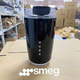 NEVVALİFE Nevva Smeg Modeli Kahve Kupası Taşınabilir Isı Yalıtımlı Bardak Termos, Su Şişesi Seyahat Paslanmaz Çelik Araba Vakumlu Termos Kettle - Siyah - 240 ml