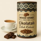 Nevzat Efendi Çikolatalı Dibek Kahvesi 400G – Katkısız, Gerçek Çikolata ile Hazırlanmış - 400,1 gr