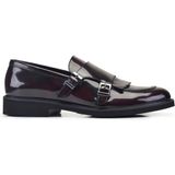 Nevzat Onay Açma Bordo Double Monkstrap Loafer