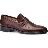 Nevzat Onay Kahverengi Klasik Loafer Erkek Ayakkabı -10452-