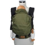 New Age Bebekle Büyüyen %100 Pamuklu Ergonomik Bebek Kanguru (0-4 Yaş) - OLIVE LINEN - Haki - Krem