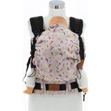 New Age Bebekle Büyüyen %100 Pamuklu Ergonomik Bebek Kanguru (0-4 Yaş) - PINK MARTINS