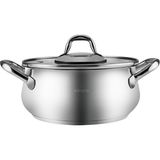 New Akara Indüksiyon Tabanlı Çelik Derin Tencere 20 cm Metal