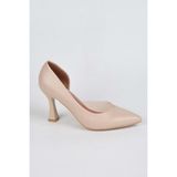 New Angel 653 Kadın Şeffaf Detaylı Klasik Stiletto - Ten