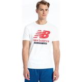 New Balance 1205 Erkek Beyaz Yuvarlak Yaka Tişört - M