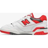 New Balance 550 White Red Spor Ayakkabı - 001-Beyaz