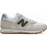 New Balance 565 Bej Kadın Günlük Spor Ayakkabı Süet Dış Materyal Kauçuk Taban ile Rahat Kullanım