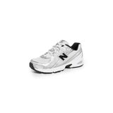 New Balance 740 Spor Ayakkabı, Beyaz/Metalik Gümüş 877 C 1, 7 Women/5.5 Men