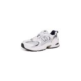 New Balance Erkek/Kadın Spor Ayakkabı Oxford, Blanc Bleu Marine, 5