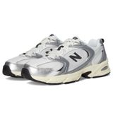 New Balance Kadın 530 Spor Ayakkabı, Gümüş Metalik/Siyah Çimento, 7.5 Women/6 Men