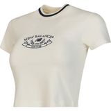 New Balance Lifestyle Kadın Bej T-Shirt - M - Renkli