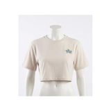 New Balance Lifestyle Kadın T-Shirt, M Beden, Krem