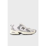 New Balance Logolu Bağcıklı Sneaker Bayan Ayakkabı U530ESA EKRU-GÜMÜŞ