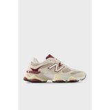 New Balance Logolu Hakiki Deri Süet Detaylı Sneaker Ayakkabı Bayan Ayakkabı U9060PSD - Ekru - Bordo