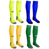 New Balance Nb Konc Tozluk Futbol Çorabı - 4 Lü Set - Neon Sarı-Mavi-Sarı-Yeşil