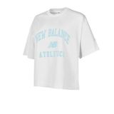 New Balance NB Lifestyle Women Tshirt Kadın Beyaz T-Shirt - WNT1402