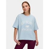 New Balance NB Lifestyle Women Tshirt Kadın Yeşil T-Shirt - WNT1402
