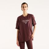 New Balance Pressed Flowers Memories Oversized Kadın Kahverengi T-Shirt.ylr - XS