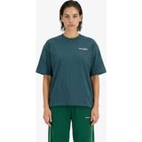 New Balance Sport Graphic Oversized Kadın Yeşil T-Shirt.aav - AAV-Yeşil - M