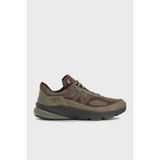 New Balance Süet Logolu Bağcıklı Sneaker Ayakkabı Erkek Ayakkabı U990CA6 - Haki - Kahve