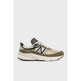 New Balance Süet Logolu Bağcıklı Sneaker Ayakkabı Erkek Ayakkabı U990WO6 - Haki - Bej