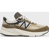 New Balance Süet Logolu Bağcıklı Sneaker Erkek Ayakkabı U990WO6 HAKİ-BEJ