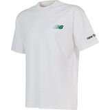 New Balance Tişört, 2XL, MNT1644, Beyaz, Erkek