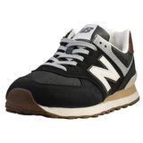 New Balance Uniseks-Yetişkin 574 Spor Ayakkabı, Kahverengi/Koyu Gümüş Metalik, 13.5 Women/12 Men