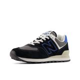 New Balance Unisex 574 spor ayakkabı, Siyah mavi akik, 43 EU