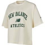 New Balance WNT1402 Beyaz Kadın Tişört - 001-Beyaz