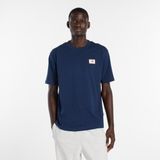 New Balance Woven Label Erkek Mavi T-Shirt.nny - NNY-Mavi