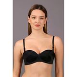 New Bra 6050 Bayan Lazer Kesim Sütyen Siyah - Siyah