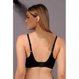 New Bra 6120 Bayan Lazer Kesim Pedli Sütyen Siyah