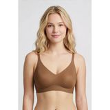 New Bra 6701 Bayan Lazer Kesim Hayalet Desteksiz Sütyen Capucino - Capucino
