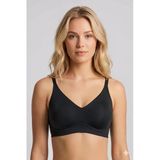 New Bra 6701 Bayan Lazer Kesim Hayalet Desteksiz Sütyen Siyah - Siyah