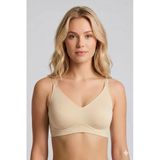 New Bra 6701 Bayan Lazer Kesim Hayalet Desteksiz Sütyen Ten - Ten