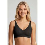 New Bra 6703 Bayan Lazer Kesim Hayalet Desteksiz Sütyen Siyah - Siyah