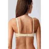 New Bra 7055 Kadın Dolgulu Straples Sütyen Ten