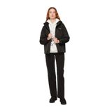 New Brand Kapüşonlu Mont, XL, Kapüşonlu Mont, Siyah, Kadın
