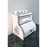 New Bread Box-yeni Ekmeklik Havlu Peçetelik Saklama Gözlü Beyaz