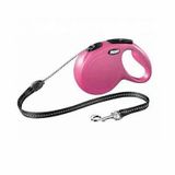 New Classic Otomatik İp Köpek Gezdirme Tasması Small 5 Mt Pembe