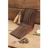New Coast Leather 1900's Hakiki&gerçek Deri %100 El Yapımı Kahverengi Erkek Cüzdanı