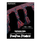 new colourse Dekoratif Örgü Saçak Püskül (1Adet=1Metre) Aksesuar