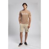 New Drawing Erkek %100 Pamuk O Yaka T-Shirt - 03-Kahverengi