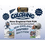 New England Fan Fun: My First Football Coloring Book: A Cute Sports Activity Book for Kids Ages 4-8 (New England Edition) (Gridiron City Fun)