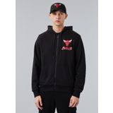 New Era 60284698NBA SCRIPT FZ CHIBUL BLKFD Siyah Erkek Desenli Sweatshirt