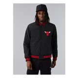 New Era 60284773TEAM LOGO BOMBER JACKET CHI Siyah Erkek Mont